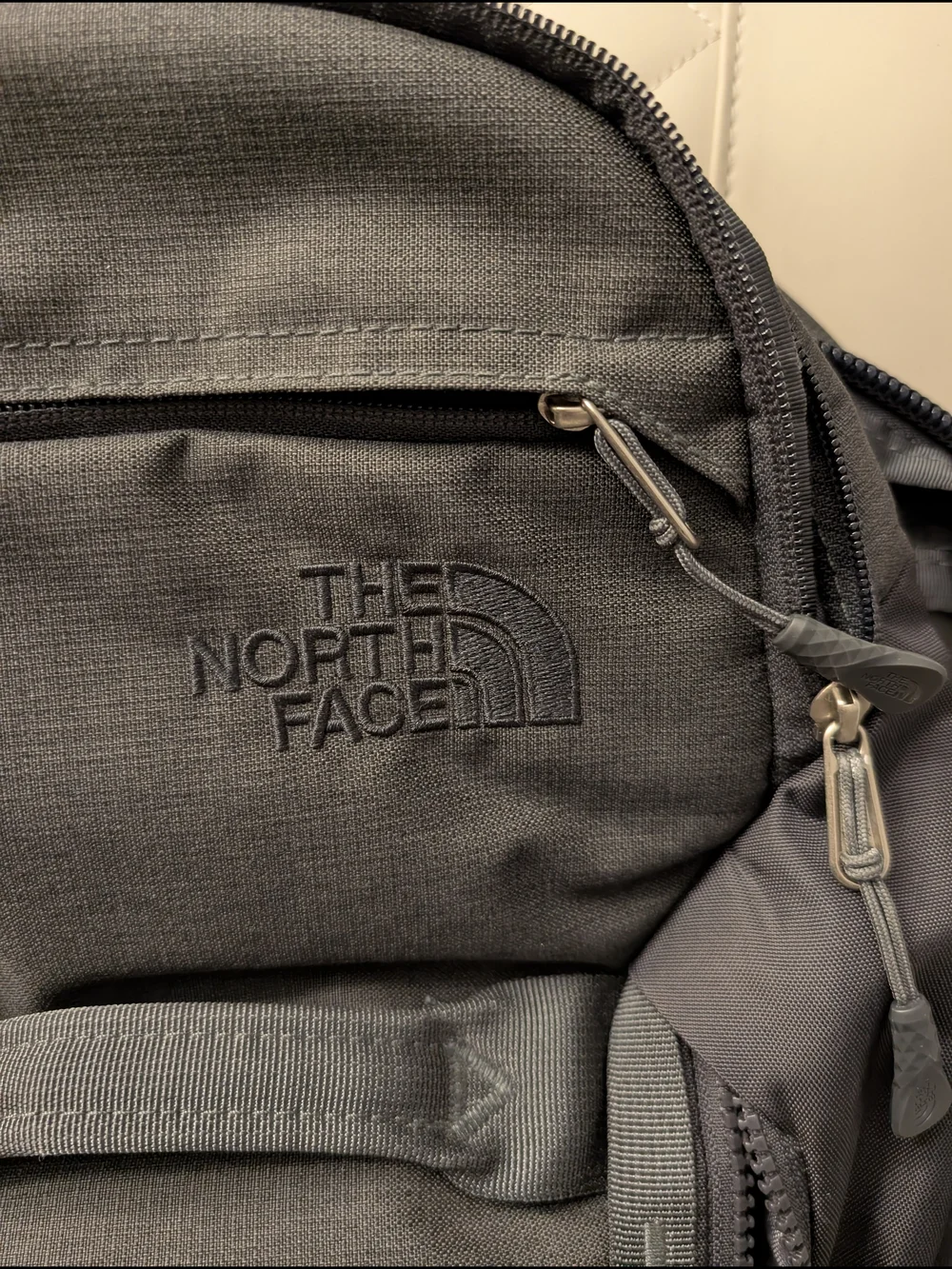 The North Face Surge Backpack - Durable Everyday Gray Pack w/ Multiple Pockets